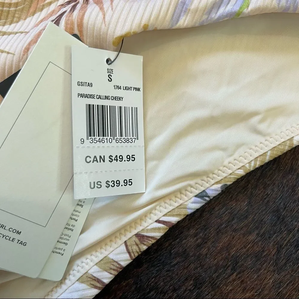 NWT Rip Curl Paradise Calling Cheeky Ribbed Bikini Bottoms - Picture 10 of 12